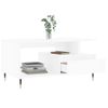 Mesa De Centro Madera Contrachapada Blanca 90x49x45 Cm