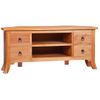 Mueble Para Tv Madera Maciza De Caoba 100x40x45 Cm