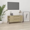 Mueble Para Tv Madera Contrachapada Roble Sonoma 102x44,5x50 Cm