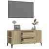 Mueble Para Tv Madera Contrachapada Roble Sonoma 102x44,5x50 Cm