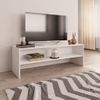 Mueble Para Tv Madera Contrachapada Blanco 120x40x40 Cm