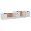 Mueble Para Tv Madera Contrachapada Blanco 158,5x36x45 Cm