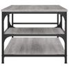 Mesa De Centro Madera Contrachapada Gris Sonoma 90x49x40 Cm