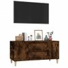 Mueble De Tv Madera Contrachapada Roble Ahumado 102x44,5x50 Cm