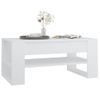 Mesa De Centro Madera Contrachapada Blanco 102x55x42 Cm