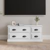 Mueble Para Tv Madera Contrachapada Blanco 100x35,5x45 Cm