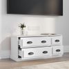 Mueble Para Tv Madera Contrachapada Blanco 100x35,5x45 Cm