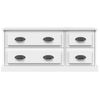 Mueble Para Tv Madera Contrachapada Blanco 100x35,5x45 Cm