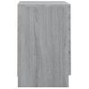 Mesita De Noche Madera Contrachapada Gris Sonoma 38x35x56 Cm