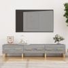 Mueble Para Tv Madera Contrachapada Gris Sonoma 150x34,5x30 Cm