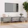 Mueble Para Tv Madera Contrachapada Gris Sonoma 150x34,5x30 Cm