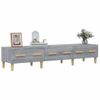 Mueble Para Tv Madera Contrachapada Gris Sonoma 150x34,5x30 Cm