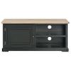 Mueble Para El Televisor De Madera Negro 90x30x40 Cm