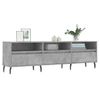 Mueble De Tv Madera Contrachapada Gris Hormigón 150x30x44,5 Cm