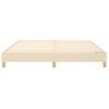 Estructura De Cama Box Spring Tela Color Crema 180x200 Cm