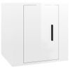 Mueble Para Tv De Pared Blanco Brillante 40x34,5x40 Cm