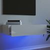 Mueble De Tv Con Luces Led Blanco Con Brillo 60x35x15,5 Cm