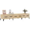 Mueble De Tv Madera Contrachapada Roble Sonoma 150x34,5x30 Cm