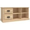 Mueble De Tv Madera Contrachapada Roble Sonoma 102x35,5x47,5 Cm