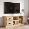 Mueble De Tv Madera Contrachapada Roble Sonoma 102x35,5x47,5 Cm