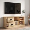 Mueble De Tv Madera Contrachapada Roble Sonoma 102x35,5x47,5 Cm