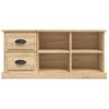 Mueble De Tv Madera Contrachapada Roble Sonoma 102x35,5x47,5 Cm