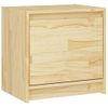 Mesita De Noche Madera Maciza De Mango 40x30,5x40 Cm