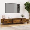 Mueble De Tv Madera Contrachapada Roble Ahumado 150x34,5x30 Cm