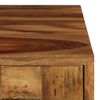 Mesa De Centro Madera Maciza Sheesham Acabado Miel 110x50x37 Cm