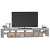 Mueble De Tv Con Luces Led Gris Sonoma 230x36,5x40 Cm