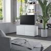 Mueble Para Tv Madera Contrachapada Blanco 80x34x36 Cm