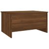 Mesa De Centro Madera Contrachapada Roble Marrón 80x55,5x41,5cm