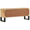 Mueble Para Tv De Madera Maciza De Mango Rugosa 110x30x45 Cm