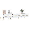 Mueble De Tv Madera Contrachapada Blanco 150x34,5x30 Cm