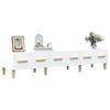 Mueble De Tv Madera Contrachapada Blanco 150x34,5x30 Cm