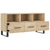 Mueble De Tv Madera De Ingeniería Roble Sonoma 102x36x50 Cm