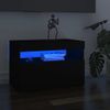 Mueble De Tv Con Luces Led Negro 60x35x40 Cm