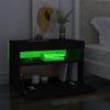 Mueble De Tv Con Luces Led Negro 60x35x40 Cm