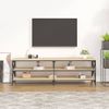 Mueble De Tv Madera Contrachapada Roble Sonoma 160x40x50 Cm