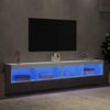 Muebles De Tv Con Luces Led 2 Unidades Blanco 100x30x30 Cm