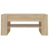 Mesa De Centro Madera Contrachapada Roble Sonoma 102x55x45 Cm