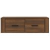 Mueble Tv Colgante Madera Contrachapada Roble Marrón 80x36x25cm