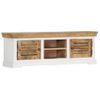 Mueble Para Tv De Madera Maciza De Mango 118x30x40 Cm