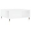 Mesa De Centro Madera Contrachapada Blanco 80x80x36,5 Cm