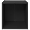 Muebles Para Tv 4 Unidades Madera Contrachapada Negro 37x35x37 Cm