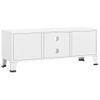 Mueble De Tv Industrial Metal Blanco 105x35x42 Cm