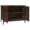 Mueble De Tv Madera Contrachapada Roble Ahumado 60x35x45 Cm