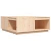 Mesa De Centro De Madera Maciza De Pino 100x101x40,5 Cm