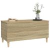 Mesa De Centro Madera Contrachapada Roble Sonoma 90x44,5x45 Cm