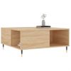 Mesa De Centro Madera Contrachapada Roble Sonoma 80x80x36,5 Cm